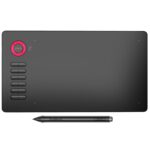 VEIKK A15 10x6 pulgadas 5080 LPI tableta gráfica electrónica táctil inteligente, con interfaz tipo C, A15 Red