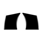 Para Nissan 350Z 2003-2009 2 uds botón de volante de coche marco tipo B pegatinas decorativas, conducción izquierda y derecha Universal