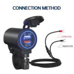 ZH-723F5 Cargador de coche USB dual de carga rápida para teléfono celular QC3.0 para coche/motocicleta - Imagen 4