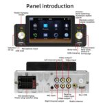 M160W Reproductor de MP5 inalámbrico para coche de 5 pulgadas Soporte para teléfono Mirror Link / Control del volante - Imagen 3