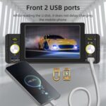 M160W Reproductor de MP5 inalámbrico para coche de 5 pulgadas Soporte para teléfono Mirror Link / Control del volante - Imagen 4