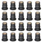 20 piezas / 1 juego M5 Tuercas de latón para parabrisas de motocicleta universales