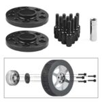 Para Mercedes-Benz, espaciador de rueda central de brida de cubo de rueda modificado de 20mm con tornillos M12x1.5, 20mm