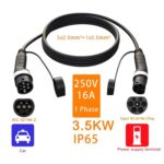 Feyree 250V 16A 1 Fase Inicio Nueva energía Vehículo eléctrico Tipo 2 Cable de extensión de carga Cable adaptador - Imagen 2