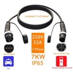 Feyree 250V 32A 1 Fase Inicio Nueva energía Vehículo eléctrico Tipo 2 Cable de extensión de carga Cable adaptador - Imagen 2