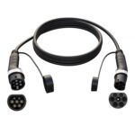 Feyree 480V 16A 3 Phase Home New Energy Electric Vehicle Tipo 2 Cable de extensión de carga Cable adaptador
