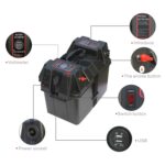 Caja de batería multifuncional portátil para exteriores Fuente de alimentación de emergencia con salida USB de 12 V - Imagen 4
