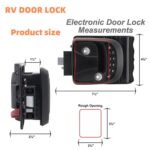 Accesorios de modificación de cerradura de puerta de RV con Control remoto inteligente RV cerradura de contraseña electrónica - Imagen 4