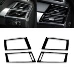 Para BMW X5 E70 / X6 E71 2008-2013 Etiqueta decorativa de salida de aire lateral del automóvil, unidad izquierda y derecha universal, Side Air Outlet