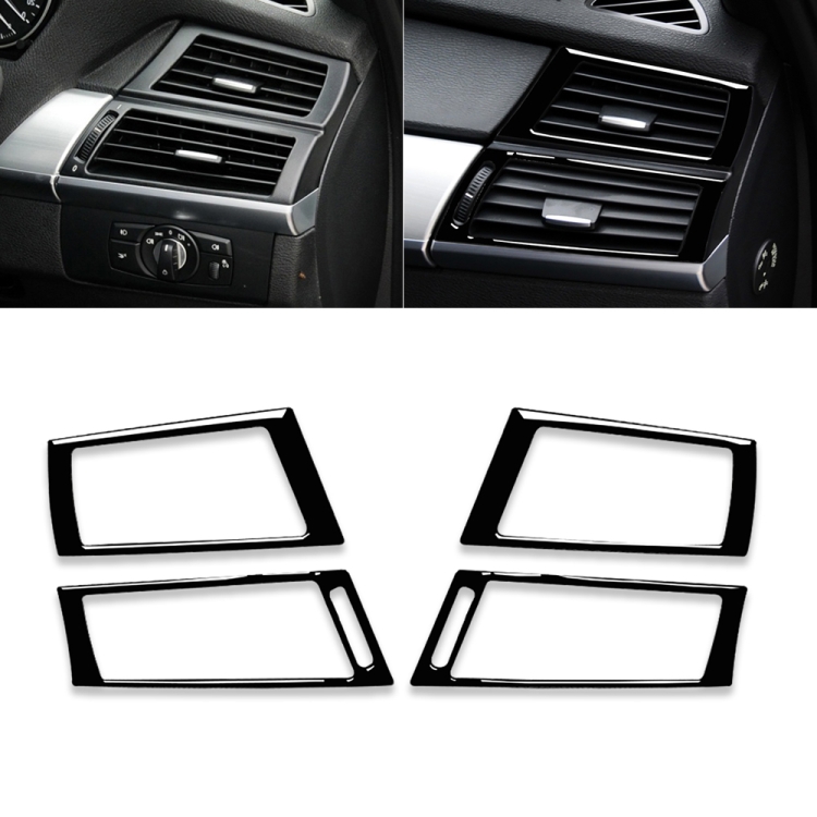 CAR5673B.jpg Para BMW X5 E70 / X6 E71 2008-2013 Etiqueta decorativa de salida de aire lateral del automóvil, unidad izquierda y derecha universal, Side Air Outlet - Imagen 1