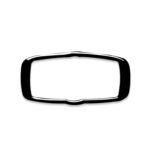 Etiqueta engomada decorativa del marco del interruptor de los faros del coche para BMW 2008-2013 X5 E70 / X6 E71 / 5 Series E60 2008-2010, unidad izquierda y derecha universal, Headlight Switch Frame - Imagen 2
