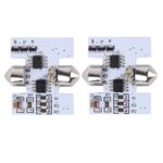 Luz de lectura LED de la lámpara de la bóveda del coche de control remoto bicúspide colorido de 2 piezas de 31 mm con 6 luces LED - Imagen 3