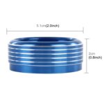 Caja de perilla de aire acondicionado de aluminio para coche de 3 piezas para Subaru, For Subaru(Blue) - Imagen 4
