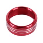 Caja de perilla de aire acondicionado de aluminio para coche de 3 piezas para Subaru, For Subaru(Red) - Imagen 2