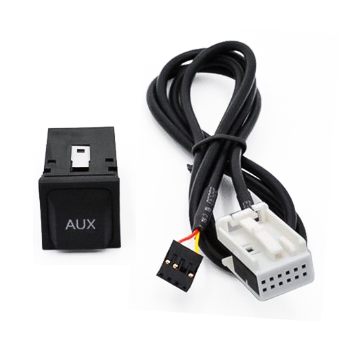 CMS0439.jpg Enchufe del interruptor del adaptador AUX del coche + dureza del cableado para Volkswagen RCD510 / 310/300 + - Imagen 1