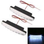 1 par DC9-16V 2W 120LM 7000K 8 SMD-5050-LEDs Coche circular DRL y luz de giro