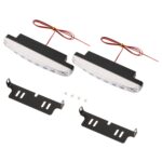 1 par DC9-16V 2W 120LM 7000K 8 SMD-5050-LEDs Coche circular DRL y luz de giro - Imagen 3