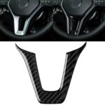 Etiqueta engomada decorativa del volante de la fibra de carbono del coche para Mercedes-Benz