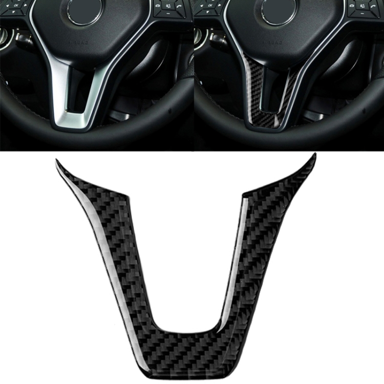CMS0697.jpg Etiqueta engomada decorativa del volante de la fibra de carbono del coche para Mercedes-Benz - Imagen 1