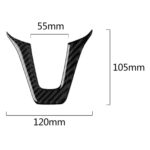 Etiqueta engomada decorativa del volante de la fibra de carbono del coche para Mercedes-Benz - Imagen 2