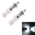 2 PCS H1 30W 350 LM 6000K Luz blanca CREE 6 LED Bombilla de luz antiniebla para automóvil, DC 12V