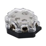 Portafusibles Bloque del distribuidor de energía Auto de 1 vía Audio para automóvil 5 salidas / 1 vías de entrada 5 salidas de audio para automóvil Audio universal para automóvil Caja de fusibles de salida de 1 en 5 vías