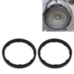 2 PCS 6,5 pulgadas Coche Auto ABS Altavoz Base Protección Sólido Soporte de cubierta Mat, Diámetro interior: 14,5 cm