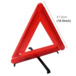 Práctica señal de advertencia de emergencia triangular para coche, seguridad reflectante plegable, iluminación en la carretera, señal de parada, trípode, trípode de advertencia - Imagen 2