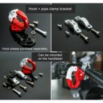 Clip de gancho de aleación de aluminio duradero para motocicleta / bicicleta - Imagen 3