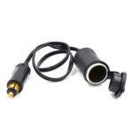 Encendedor de cigarrillos con conector estándar europeo multifuncional de 15 A 12-24 V para BMW / motocicletas con cable de alimentación de 30 cm - Imagen 2