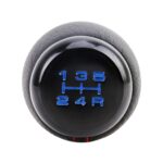 Perilla de cambio de engranaje de Metal de cuero de coche universal Perilla de palanca de cambio de transmisión automática de coche modificado - Imagen 4