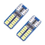 2 PCS T10 / W5W / 168/194 DC12V 1.4W 6000K 90LM 12LEDs SMD-3014 Luz de espacio para lámpara de lectura para automóvil, con decodificador - Imagen 2
