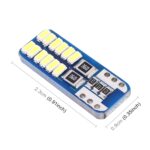 2 PCS T10 / W5W / 168/194 DC12V 1.4W 6000K 90LM 12LEDs SMD-3014 Luz de espacio para lámpara de lectura para automóvil, con decodificador - Imagen 4