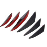6 uds Universal fibra de carbono estilo coche parachoques delantero cuerpo Spoiler labio divisor protector barra tira protectora pegatina - Imagen 3