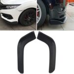 2 PCS Universal Fit Car Front Bumper Spoiler Lip Splitter Difusor SUV ABS Pala frontal, Longitud: 62 cm
