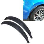 Etiqueta engomada del protector de rasguños de la tira de protección del guardabarros de goma del coche de 2 PCS, tamaño: 24 * 2cm