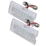 Luz de matrícula de 2 piezas con 18 lámparas SMD-3528 para BMW E53 (X5), 2W 120LM, 6000K, DC12V (luz blanca) - Imagen 2