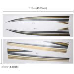 5 piezas SUV cuerpo tira decorativa marca coche aerodinámico brillante pegatina para Toyota Prado 2010 versión - Imagen 2