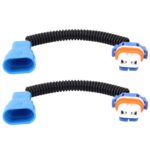 2 PCS 9005 Coche HID Xenon Faro macho a hembra Cable de conversión con enchufe adaptador de cerámica - Imagen 2