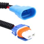 2 PCS 9005 Coche HID Xenon Faro macho a hembra Cable de conversión con enchufe adaptador de cerámica - Imagen 4
