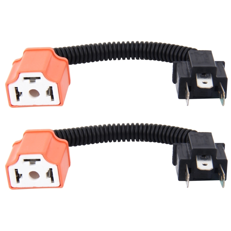 CMS8368.jpg 2 piezas H4 coche HID xenón faro macho a hembra cable de conversión con enchufe adaptador de cerámica - Imagen 1