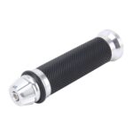 Empuñaduras de barra de manija izquierda de metal con textura de red de motocicleta de 2 piezas con cubierta de goma para Yamaha - Imagen 3