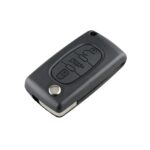 Para PEUGEOT Llave de coche con control remoto inteligente de 3 botones con chip integrado, batería, soporte y hoja de llave ranurada, frecuencia: 433 MHz - Imagen 3