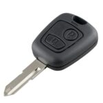 Para PEUGEOT 206 Llave de coche con control remoto inteligente de 2 botones con chip y batería integrados, Frecuencia: 433MHz