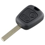 Para PEUGEOT 206/307 Llave de coche con control remoto inteligente de 2 botones con chip y batería integrados, sin ranuras, Frecuencia: 433 MHz