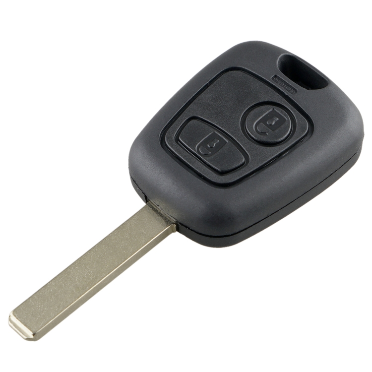 CRP0237.jpg Para PEUGEOT 206/307 Llave de coche con control remoto inteligente de 2 botones con chip y batería integrados, sin ranuras, Frecuencia: 433 MHz - Imagen 1