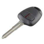 Para MITSUBISHI Llave de coche de control remoto inteligente de 2 botones con 46 chips, batería y ranura derecha, frecuencia: 433 MHz