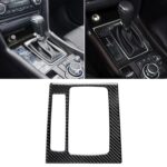 Etiqueta engomada decorativa del marco B del engranaje de la transmisión izquierda de la fibra de carbono del coche para Mazda Axela 2017-2018
