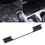 Etiqueta engomada decorativa del marco de la caja de almacenamiento de la fibra de carbono del coche para Toyota Camry de octava generación 2018-2019