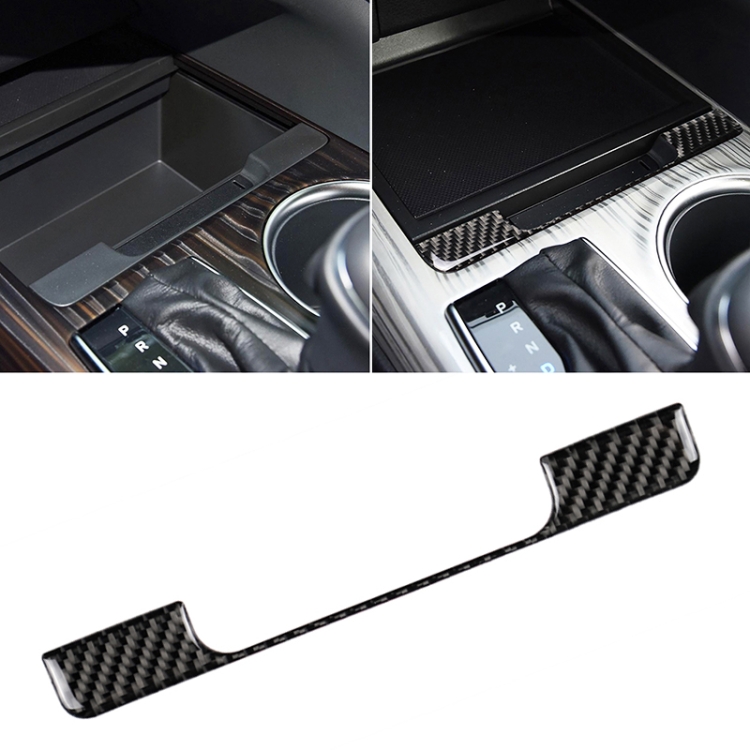 CRP0560.jpg Etiqueta engomada decorativa del marco de la caja de almacenamiento de la fibra de carbono del coche para Toyota Camry de octava generación 2018-2019 - Imagen 1